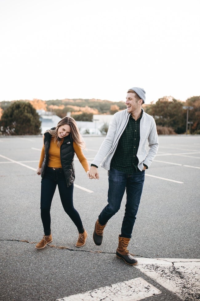 Una pareja extremadamente feliz