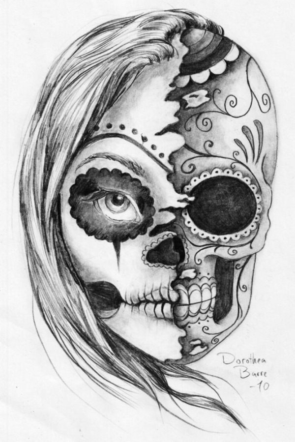 calavera mexicana tatuaje 44