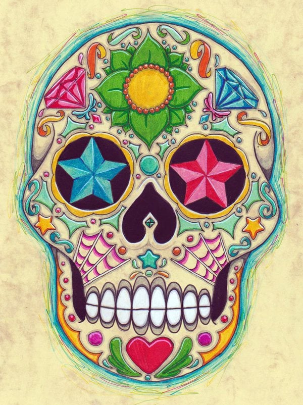 calavera mexicana tatuaje 47