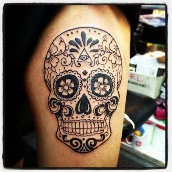 foto tatuaje calavera 447