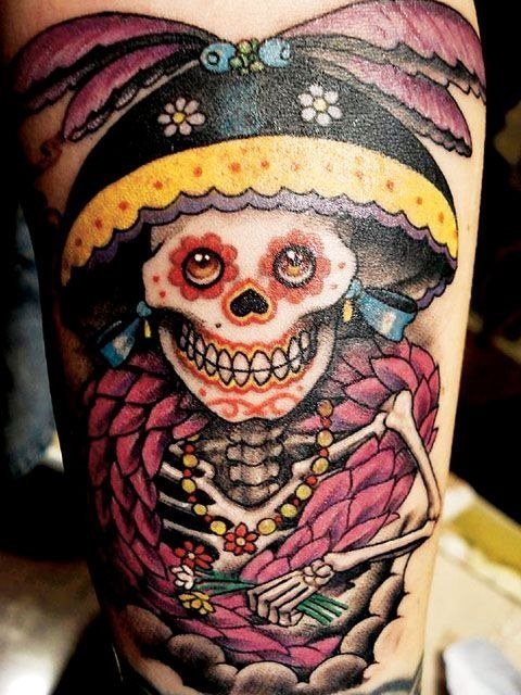 foto tatuaje calavera 458