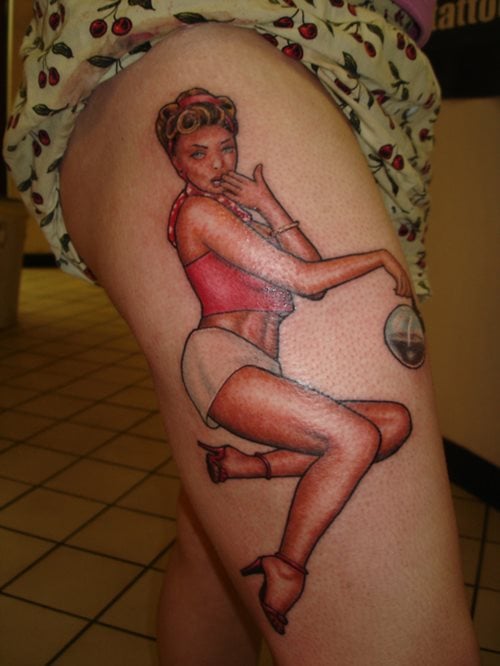 55 Tatuajes con chicas y mujeres Pin Up