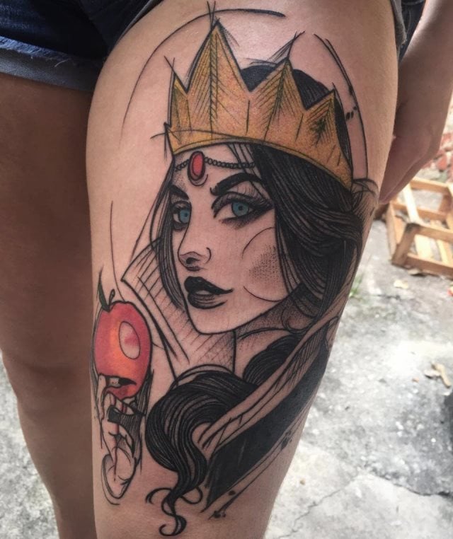 tattoo femenino de bruja 27