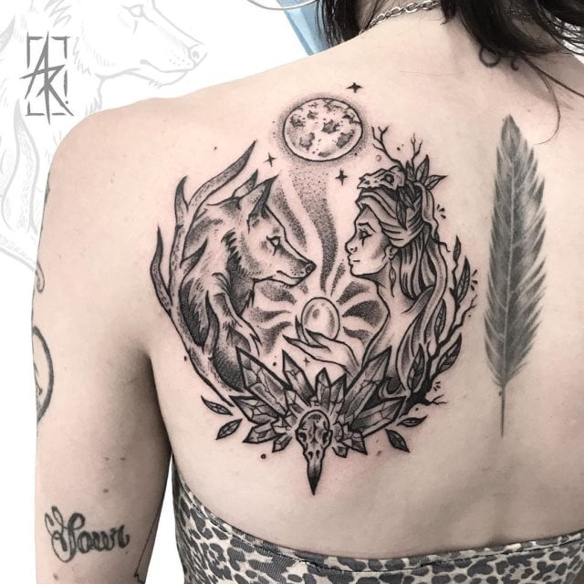 tattoo femenino de bruja 53