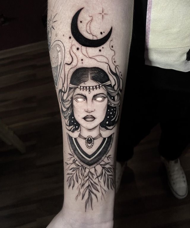 tattoo femenino de bruja 64