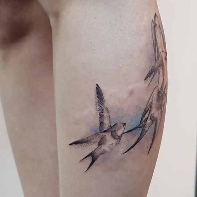 tattoo femenino pajaro 03