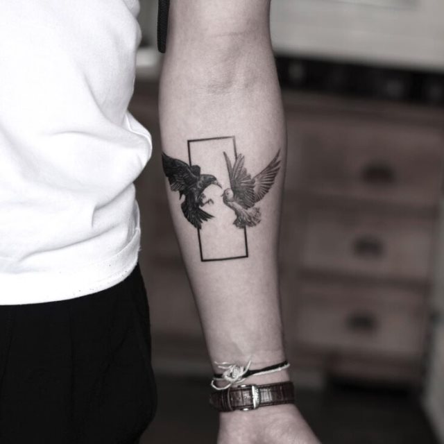 tattoo femenino pajaro 15