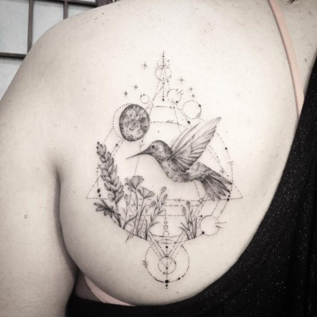 tattoo femenino pajaro 49