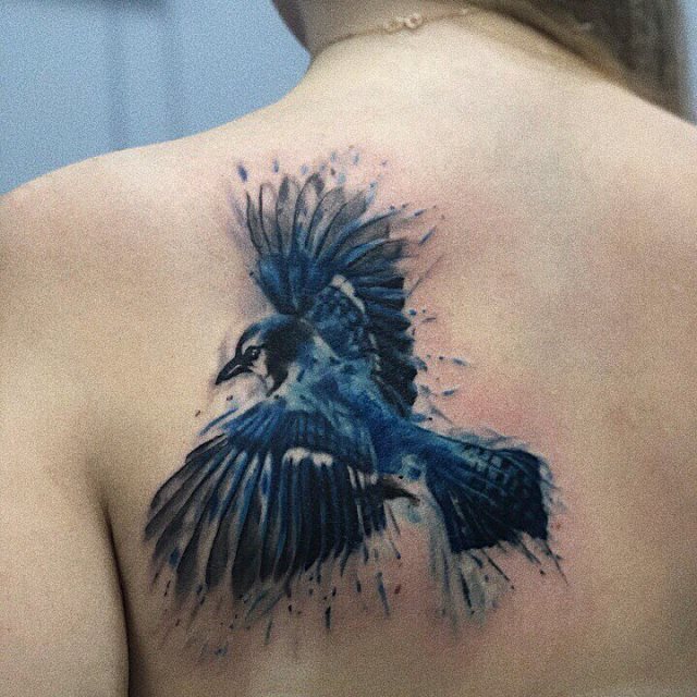 tattoo femenino pajaro 80