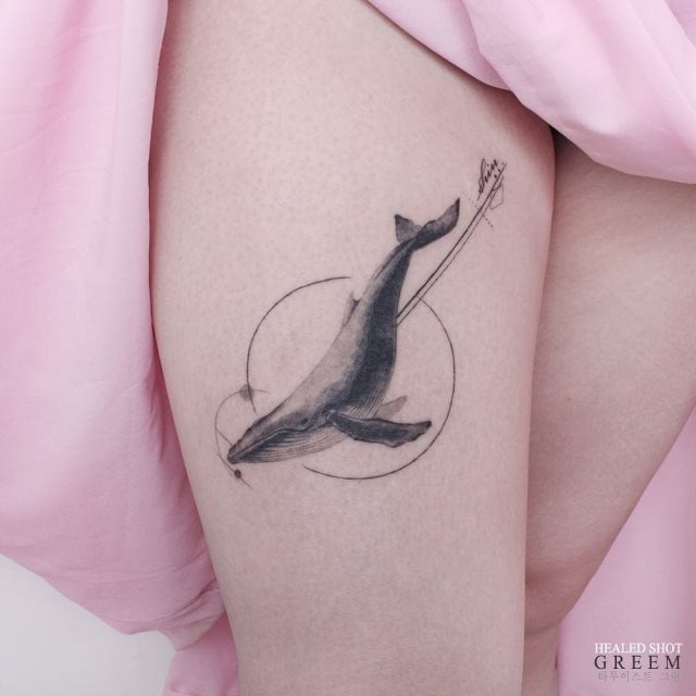 tattoo femenino para el muslo 03