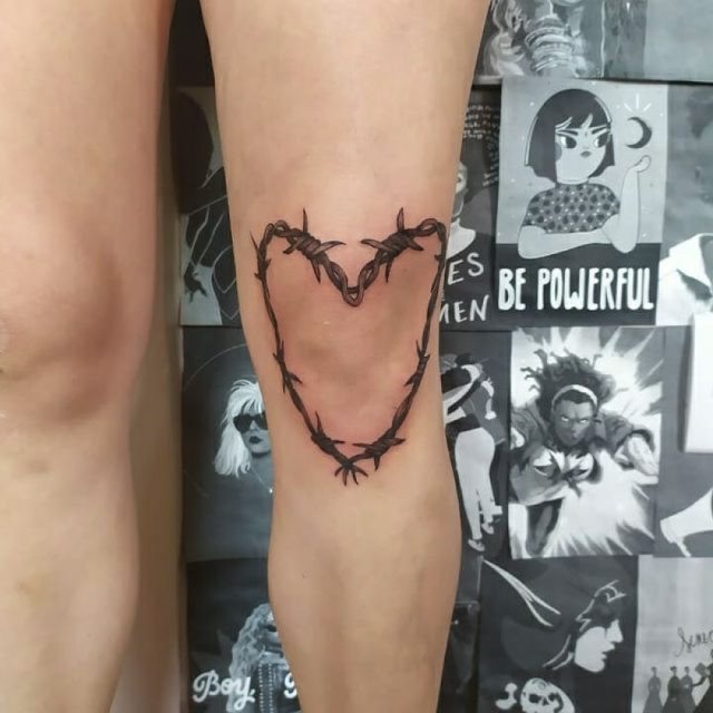 tattoo femenino para la rodilla 05