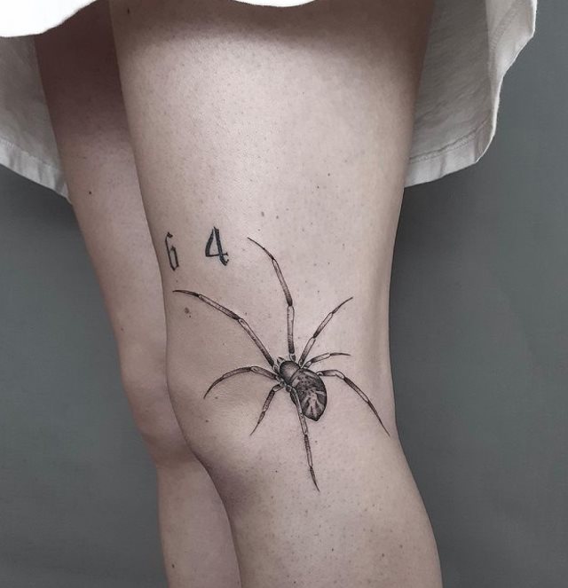 tattoo femenino para la rodilla 56
