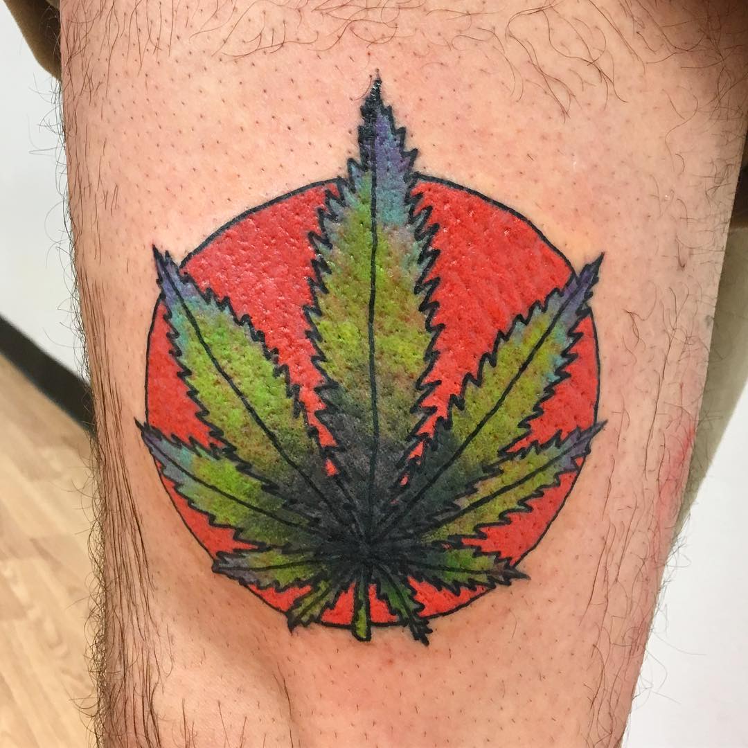 65 Tatuajes de cannabis o marihuana: Hojas, cogollos, Bob marley etc