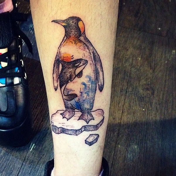 45 Tatuajes de pingüinos: Amor incondicional y otros significados