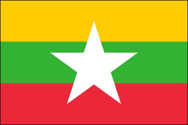 Bandera de Myanmar (Birmania). Historia y significado