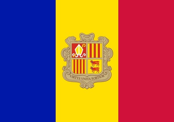 Bandera de Andorra. Historia y significado