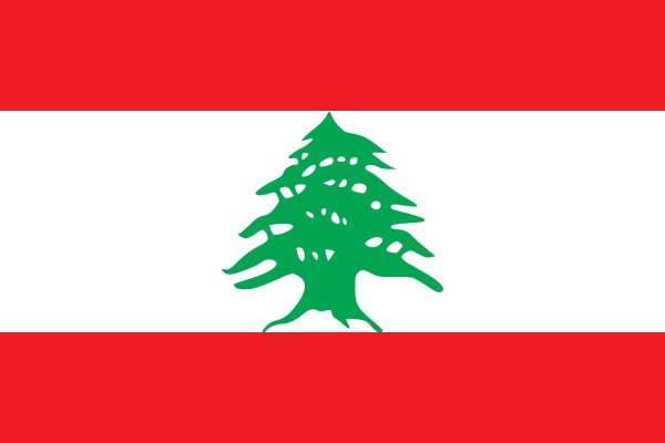 lebanese bandera