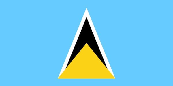 saint lucian bandera