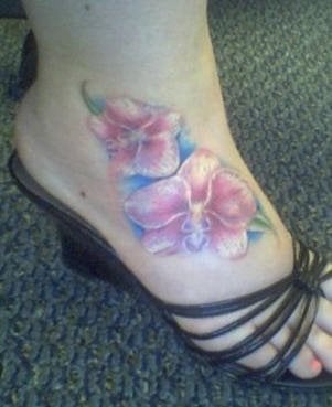 tatuaje flor orquidea 1022