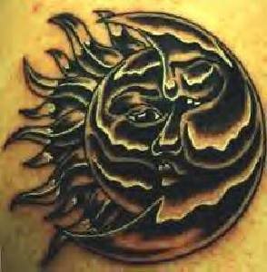 tatuaje luna sol 1011