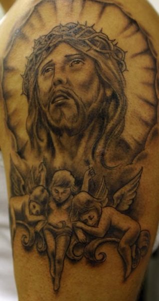 tatuaje angel pequeno 1005