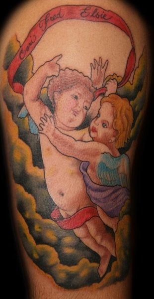 tatuaje angel pequeno 1014