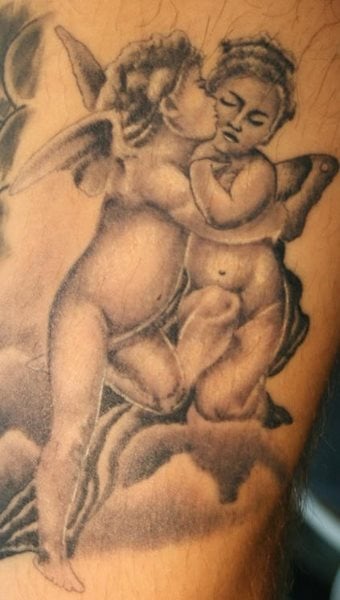 tatuaje angel pequeno 1032