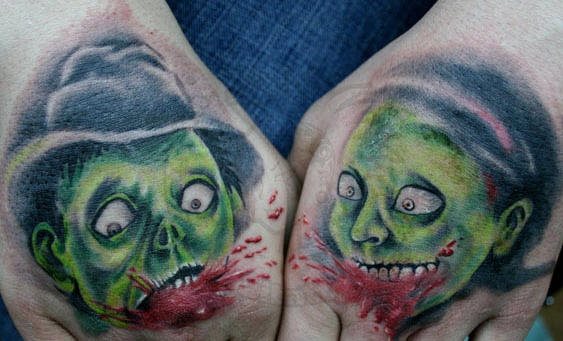 105 Tatuajes de zombies o muertos vivientes