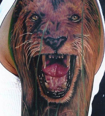 Colección Con 73 Tatuajes De Leones Valientes