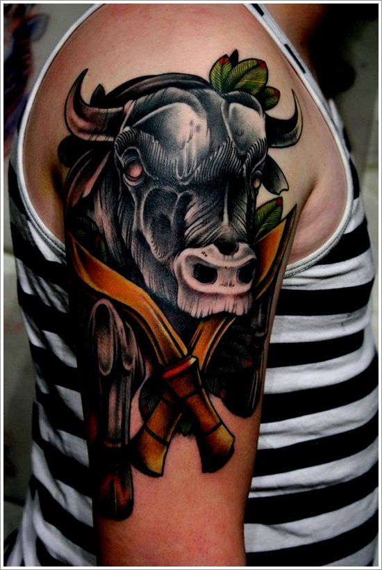 44 Tatuajes bovinos: Diseños de toros
