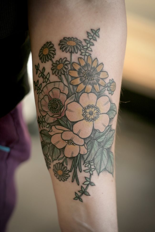 floral tatto 2