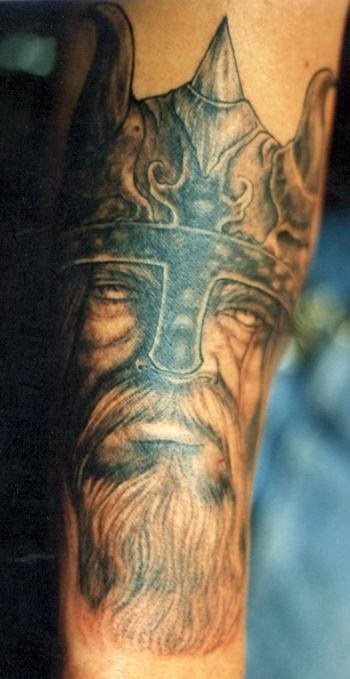 Imagen de la cara de un Vikingo