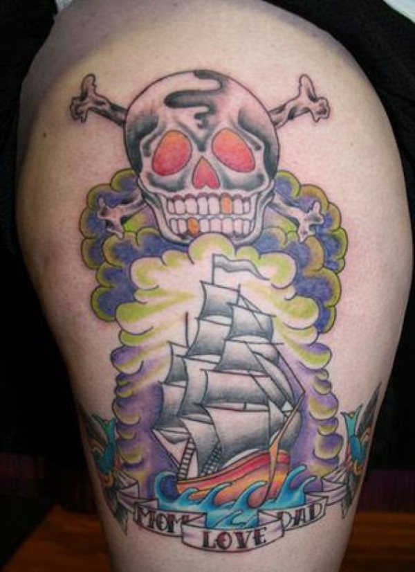 Las calaveras piratas y los barcos son los motivos ms comunes dentro de la cultura pirata