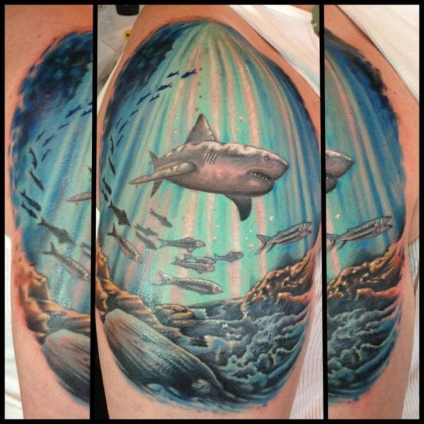 70 Galería de tatuajes del mar y del océano con agua y peces