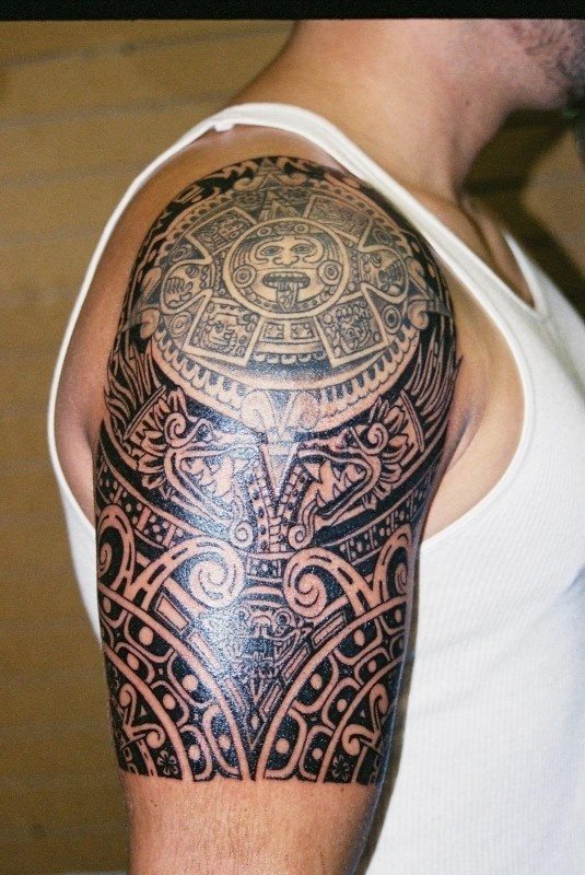 Sin duda es el tpico tatuaje azteca