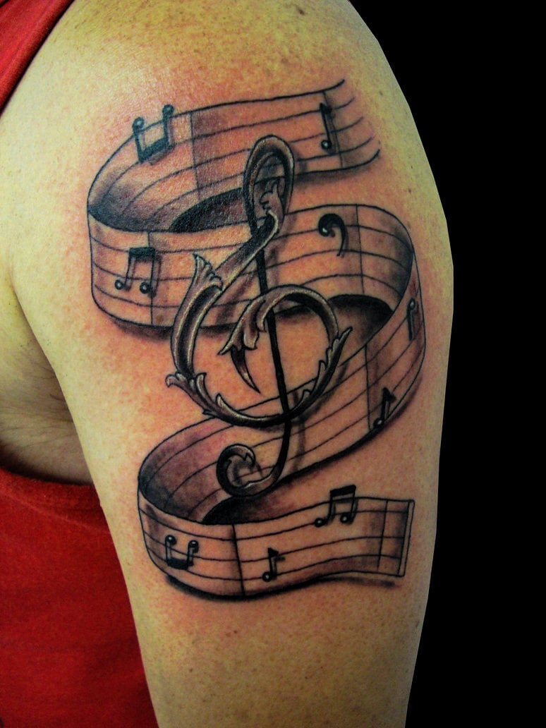 Featured image of post Notas Musicales Dibujos Para Tatuajes S hay muchas personas en este mundo a las que les encanta tener tatuajes de notas musicales en su cuerpo