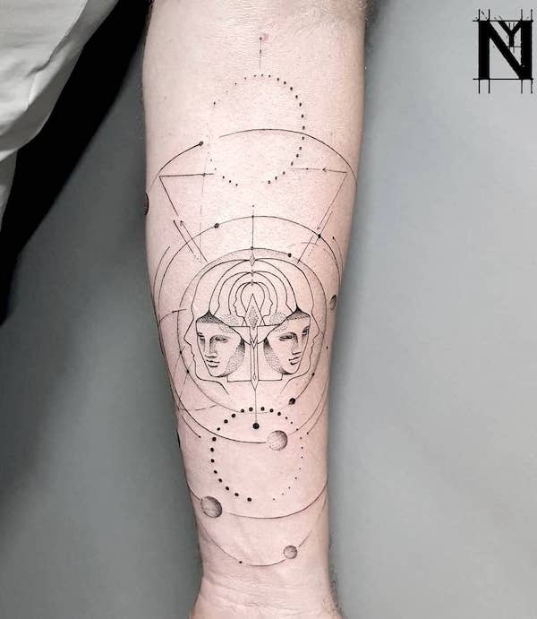 tatuaje para un geminis 54