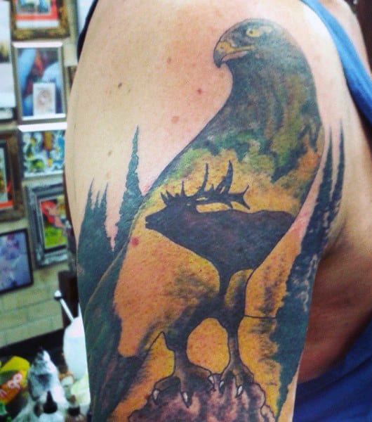 tatuaje caza cazador 183