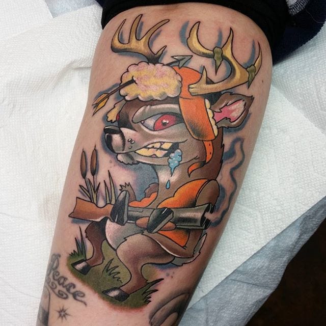 tatuaje caza cazador 185
