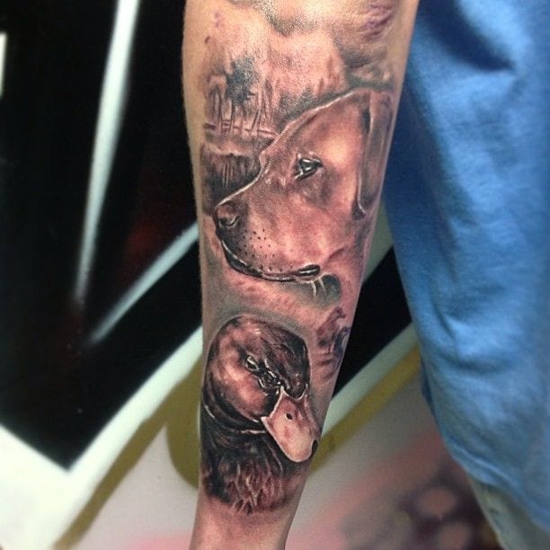 tatuaje caza cazador 285