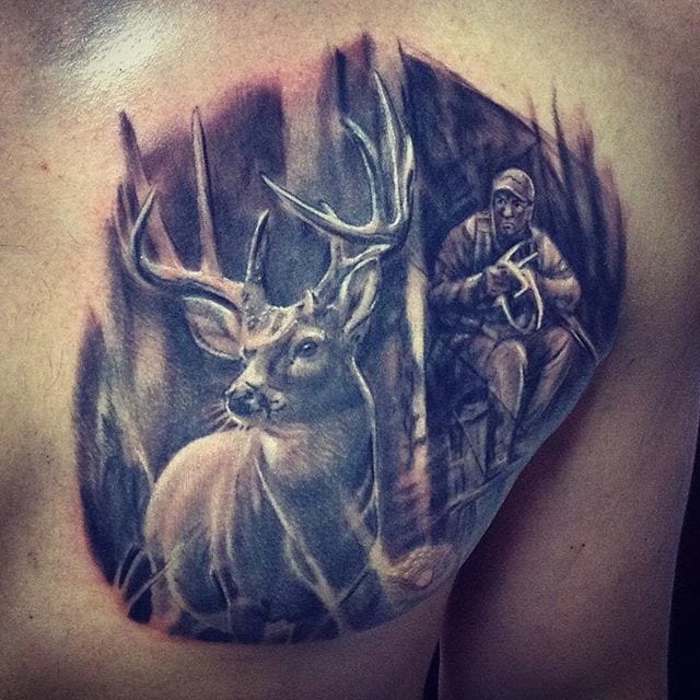 tatuaje caza cazador 309