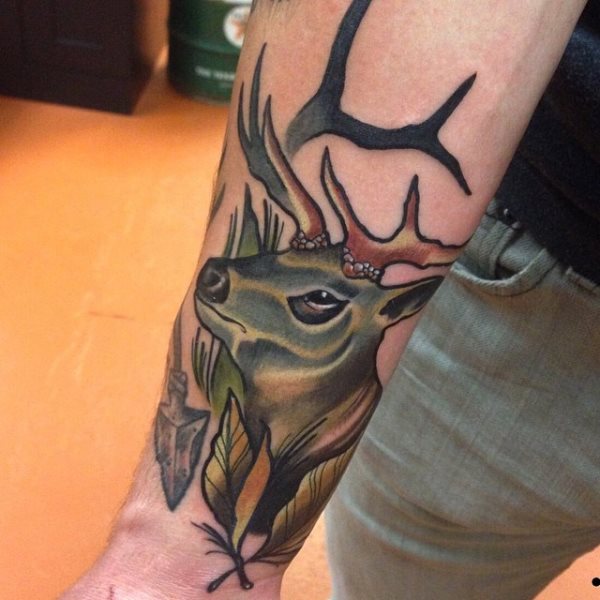tatuaje caza cazador 339