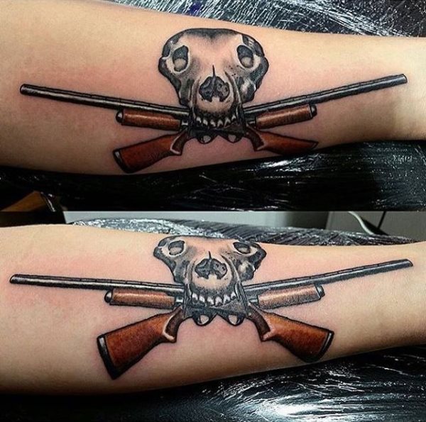 tatuaje caza cazador 477