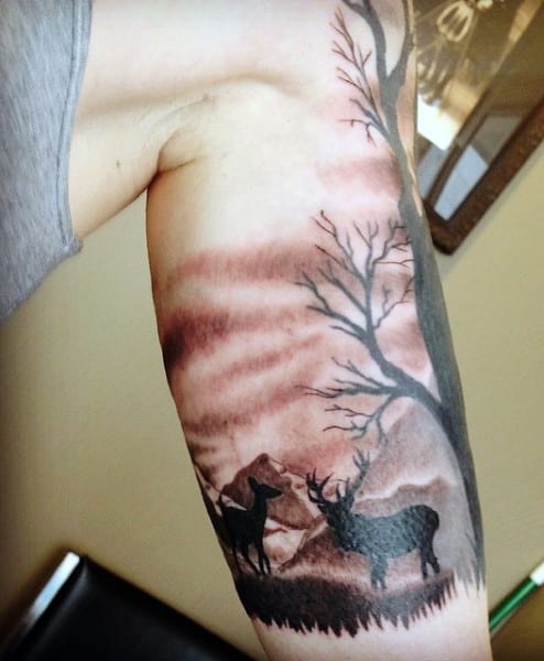 tatuaje caza cazador 487