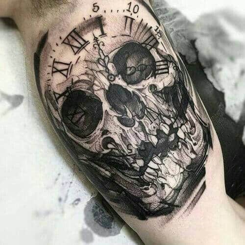 tatuaje reloj 229