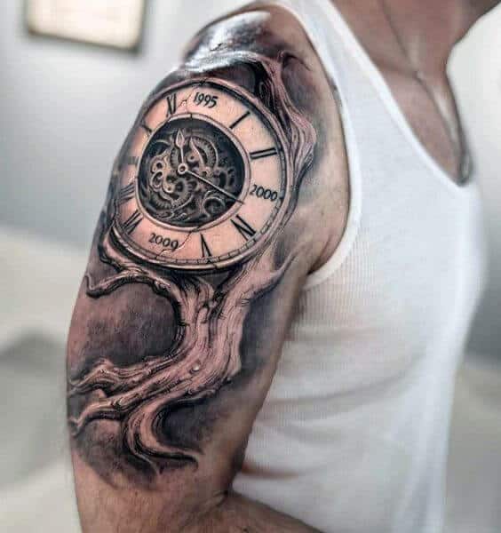 tatuaje reloj 235