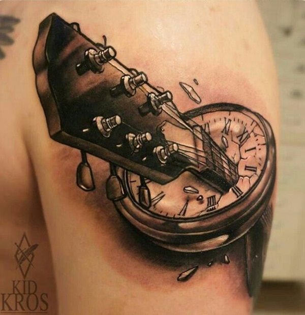tatuaje reloj de bolsillo 427