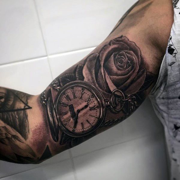 tatuaje reloj de bolsillo 517