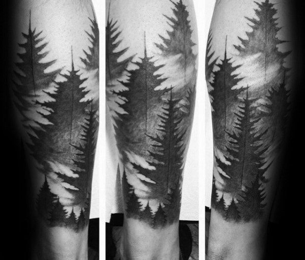 tatuaje arbol de lineas para hombre 05