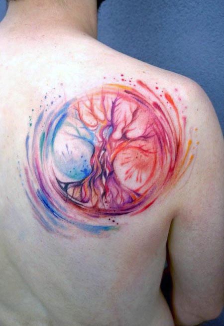 tatuaje arbol vida para hombre 18